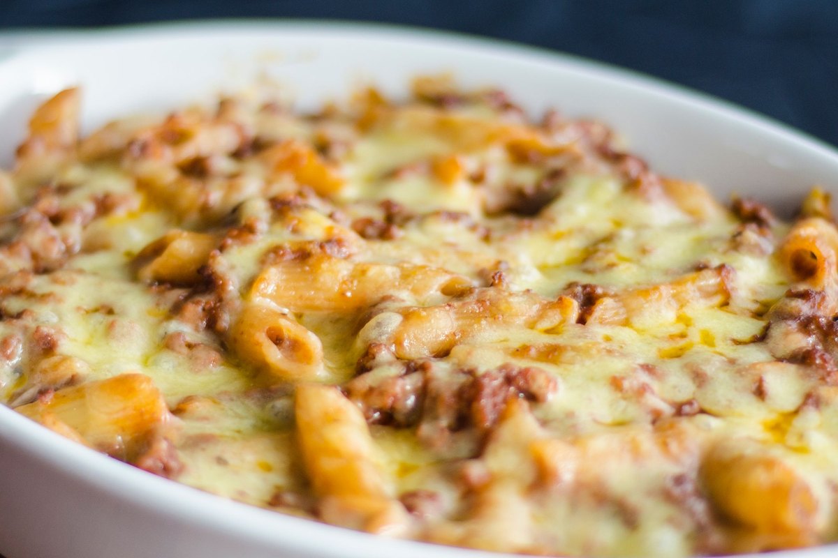 Creamy Baked Mac and Cheese ready to serve