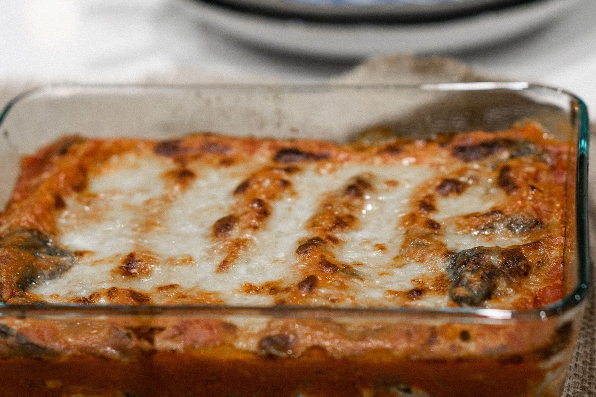 Homemade Meat Lasagna ready to serve