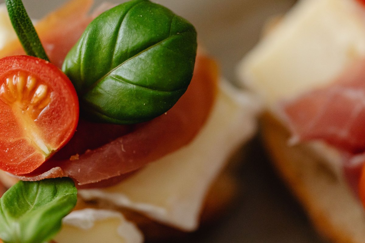 Fresh Tomato Bruschetta ready to serve