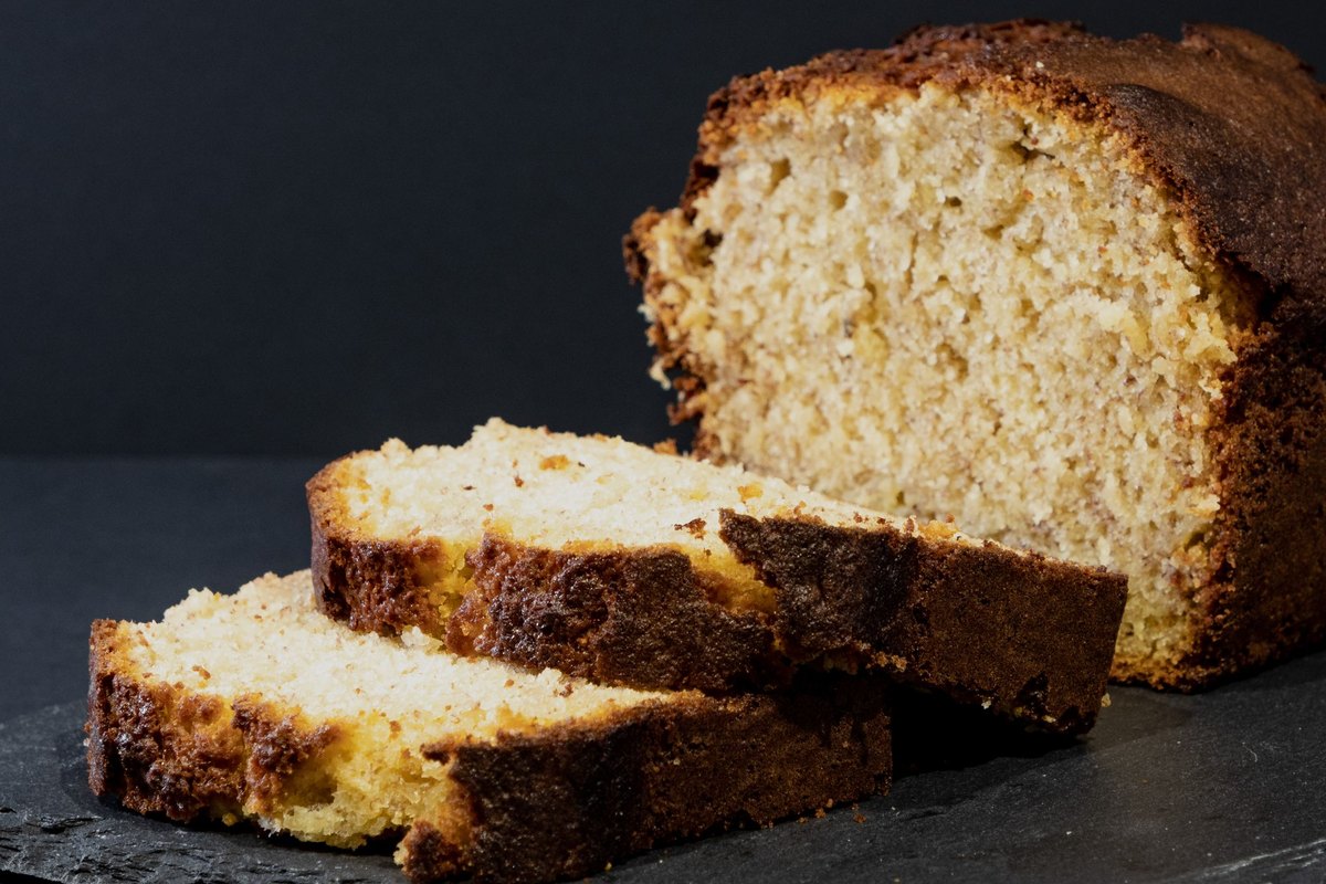 A serving of my favorite banana bread