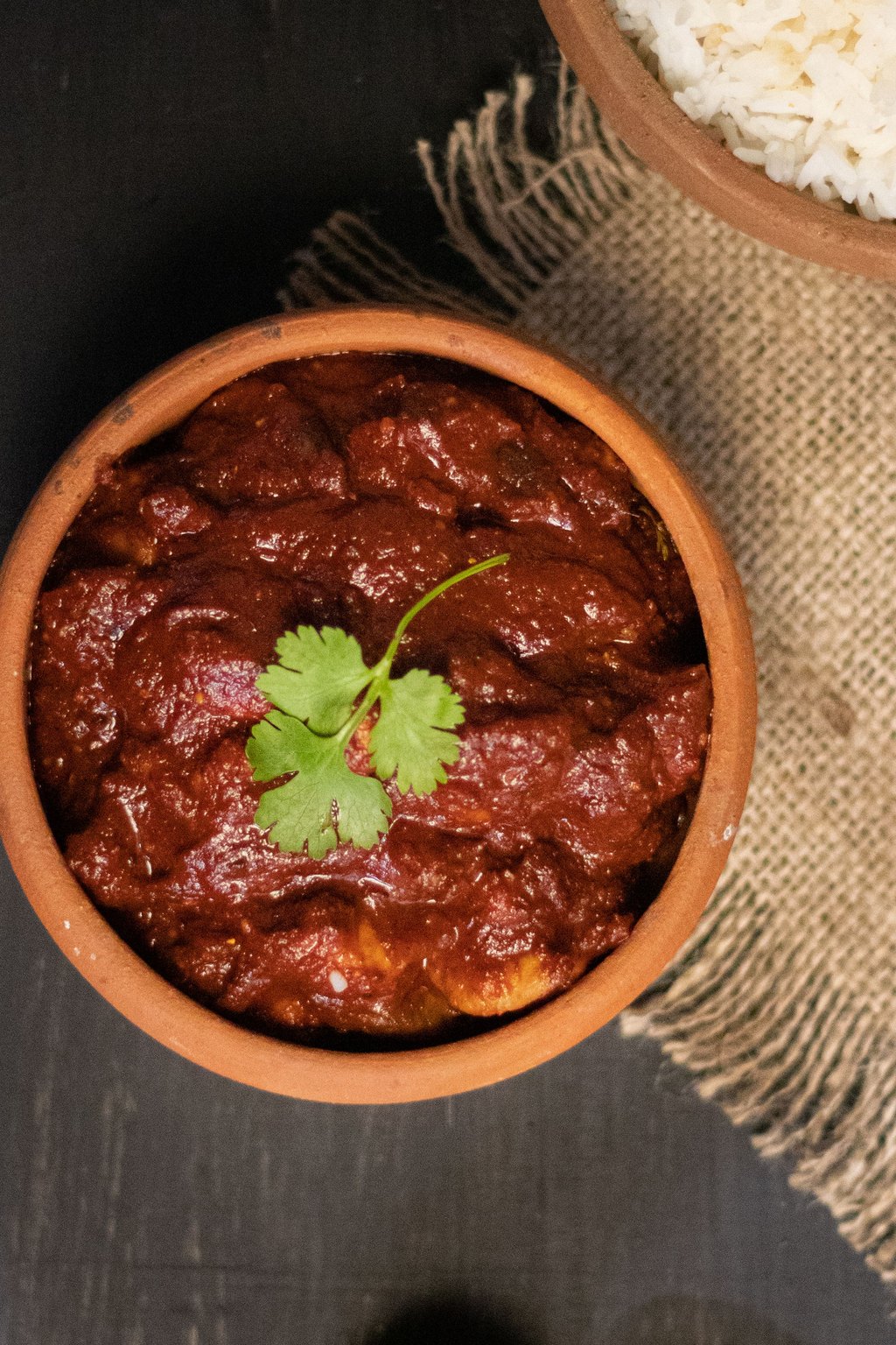 Close up of texas chili con carne