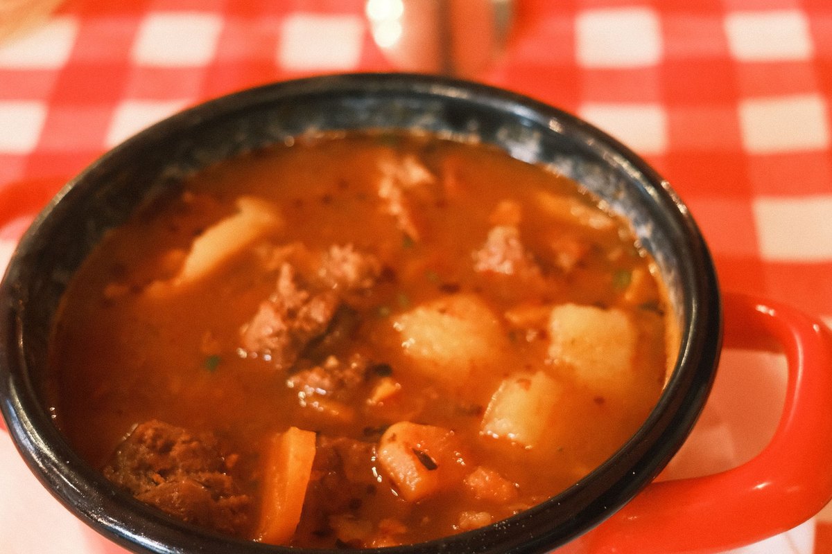 Old Fashioned Beef Stew ready to serve