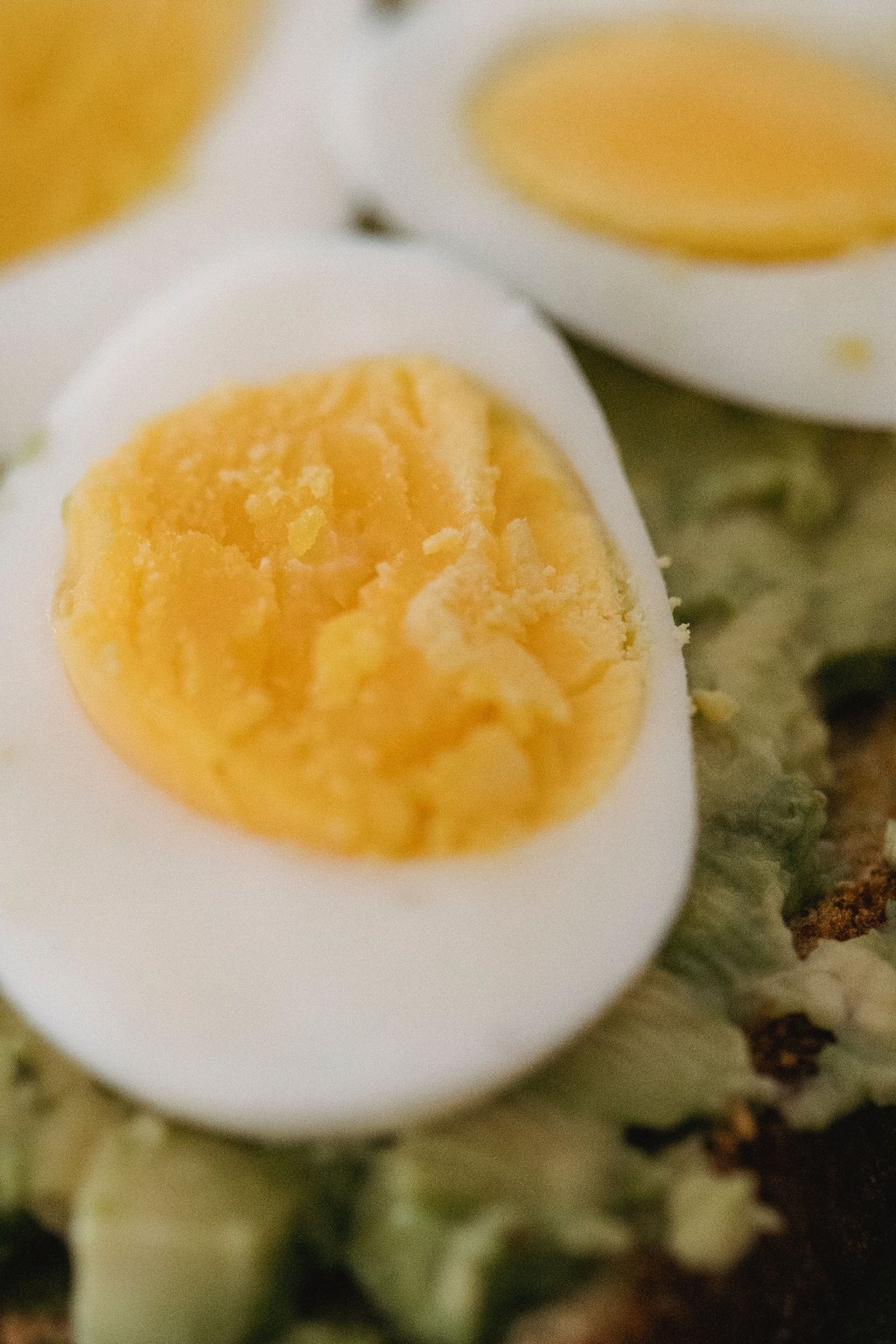 Close up of avocado toast with egg