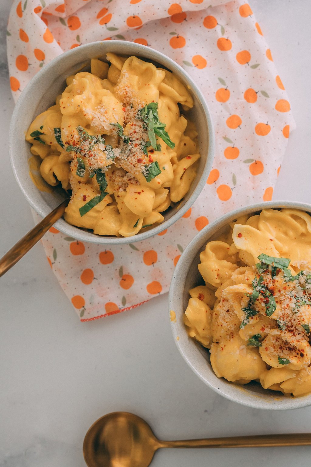 Close up of stovetop mac and cheese