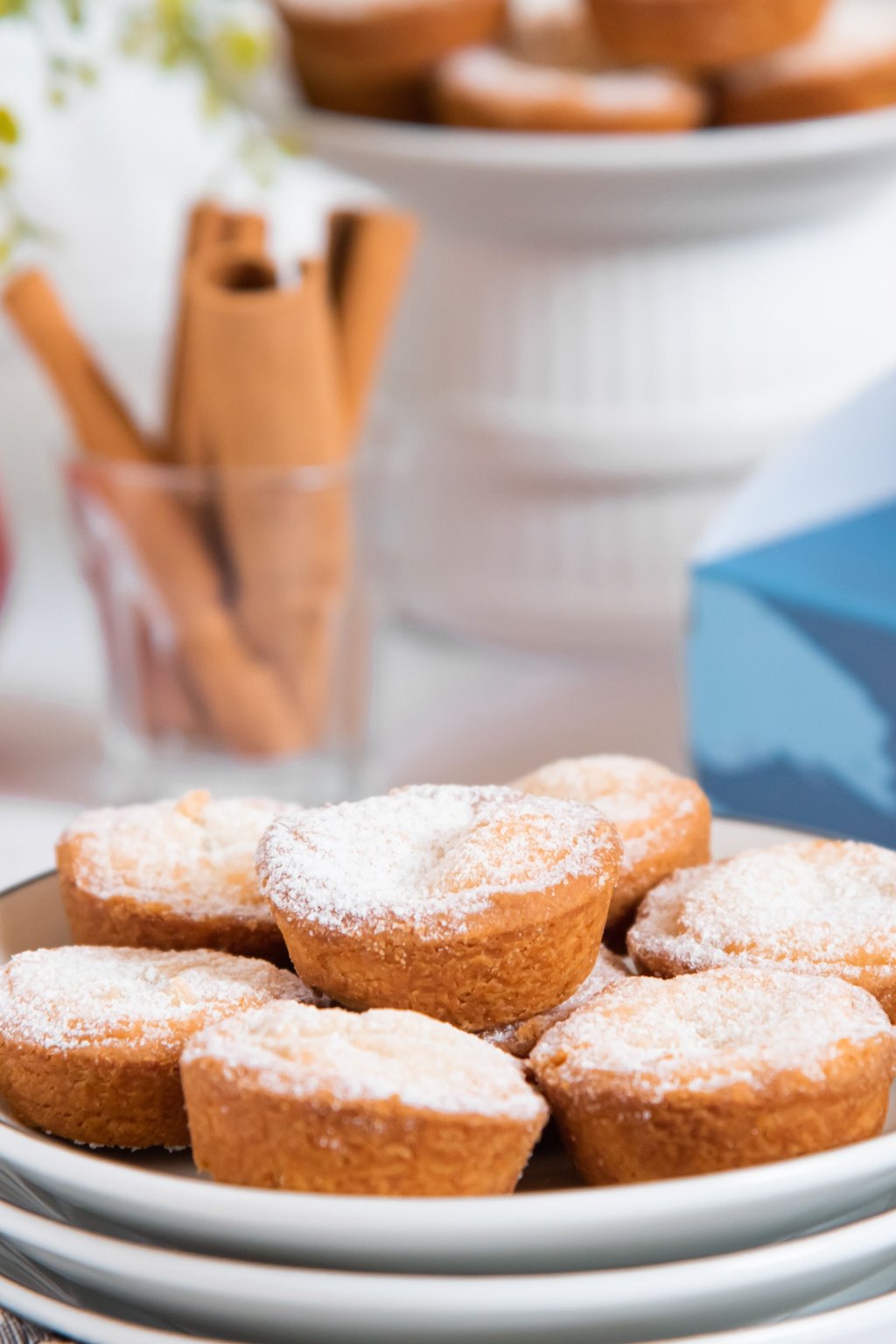 Close up of apple cinnamon muffins