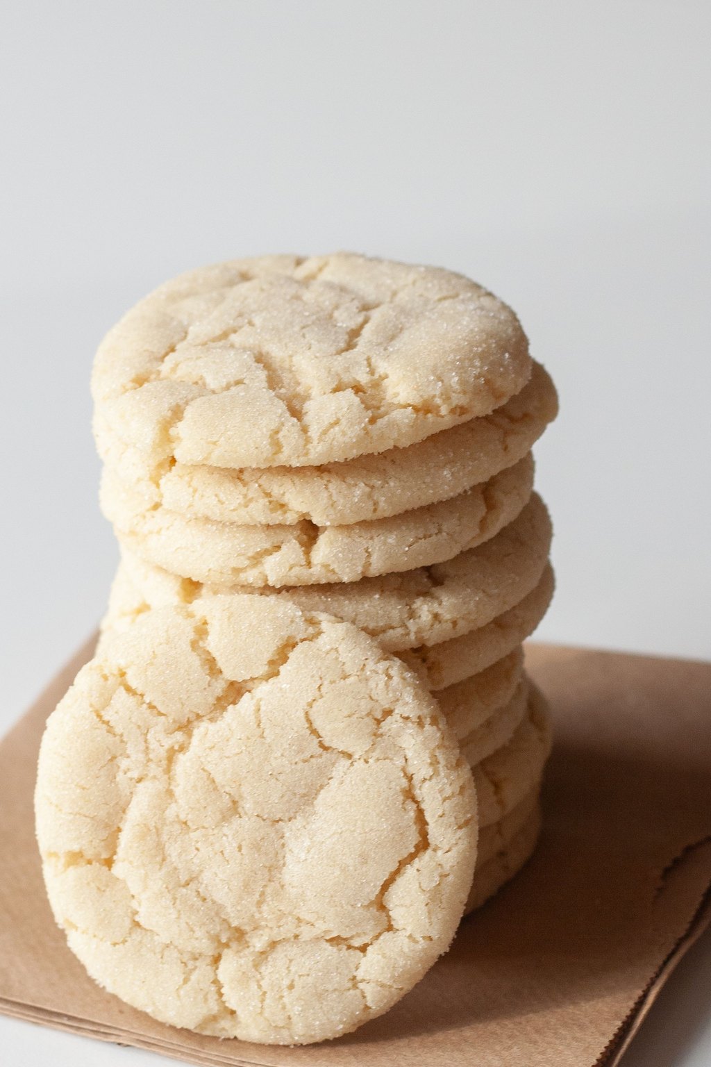 Close up of cinnamon sugar snickerdoodles