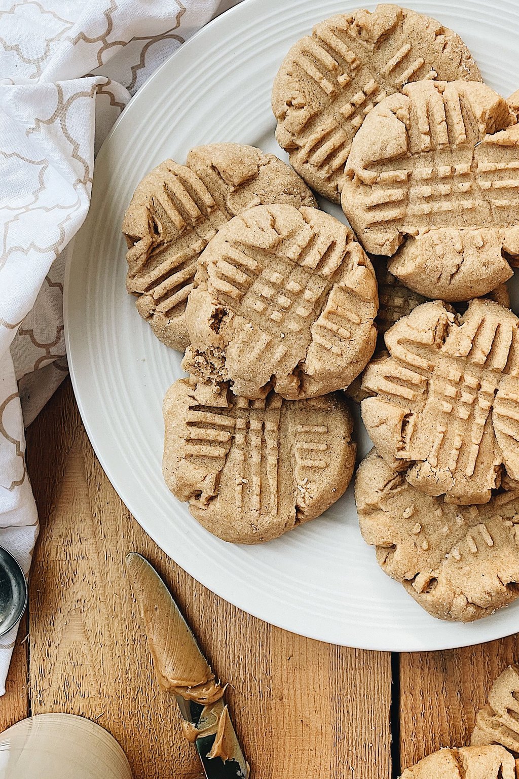 Close up of peanut butter blossoms
