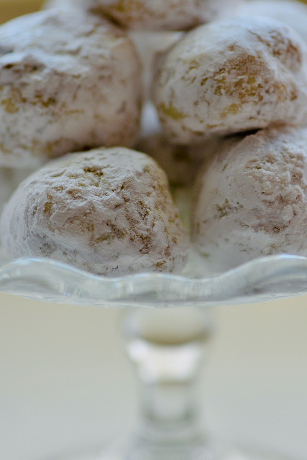Close up of snowball cookies
