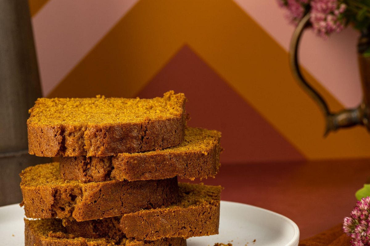 Soft Pumpkin Bread ready to serve