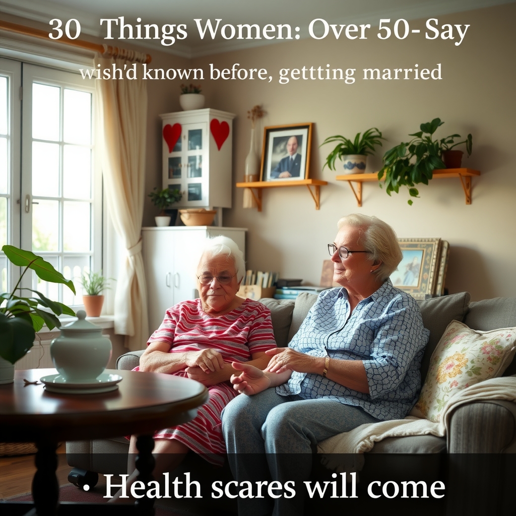 30 Things Women Over 50 Say They Wish They’d Known Before Getting Married Health scares will come