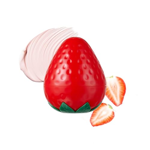 TONYMOLY Strawberry Hand Cream – Lightweight Hydrating Moisturizer with Strawberry Extract & Shea Butter for Dry Hands, 1.05 oz