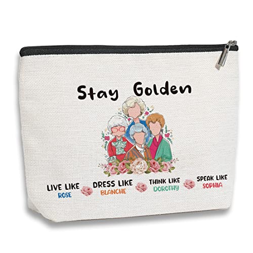 kdxpbpz Golden Inspired Gifts for Women Friend TV Show Inspire Cosmetic Bag Travel Toiletry Makeup Zipper Pouch