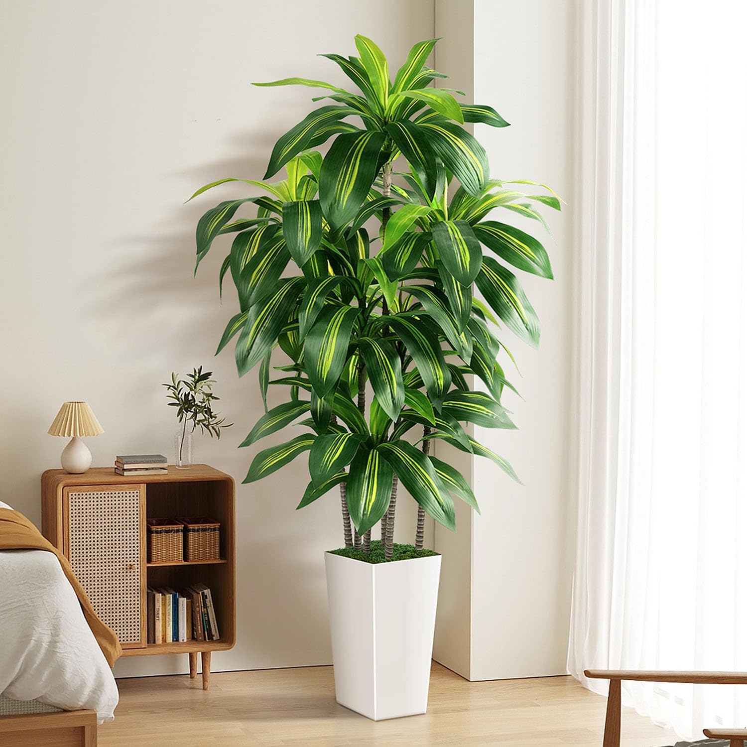 Artificial Dracaena Tree, tall realistic faux plant