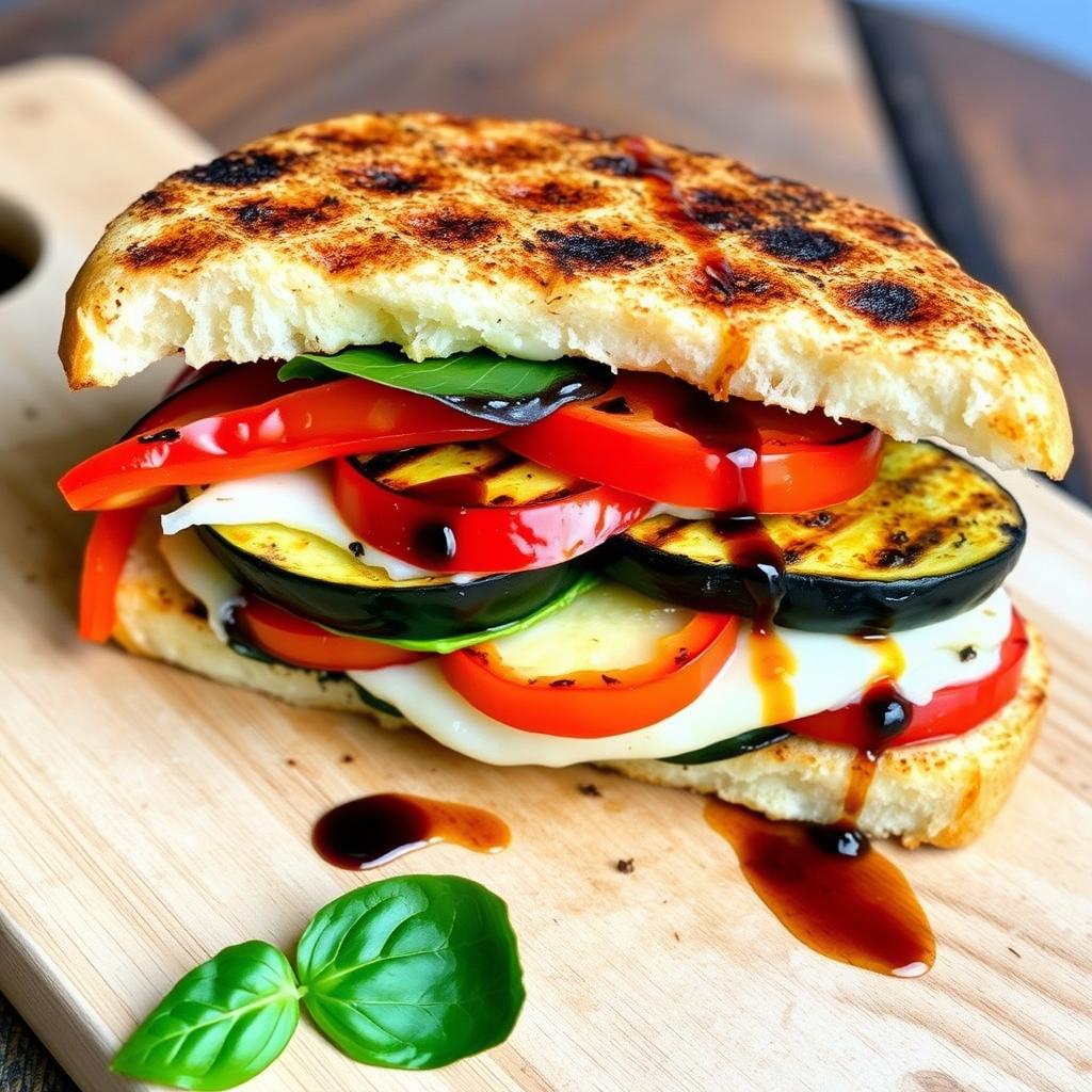 Healthy Grilled Vegetable Panini Recipe