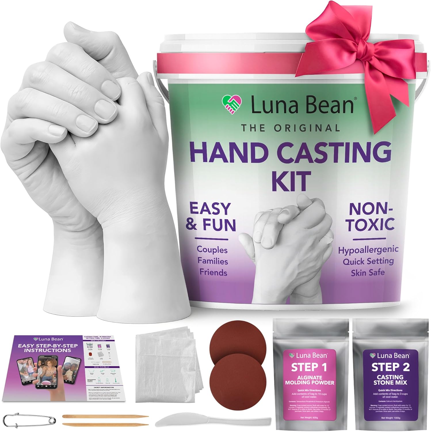 Luna Bean Hand Casting Kit for Couples