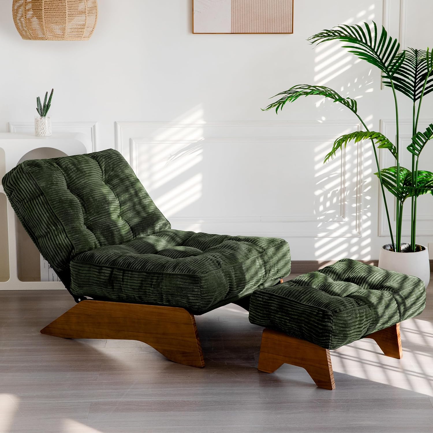 MAXYOYO Accent Chair with Ottoman