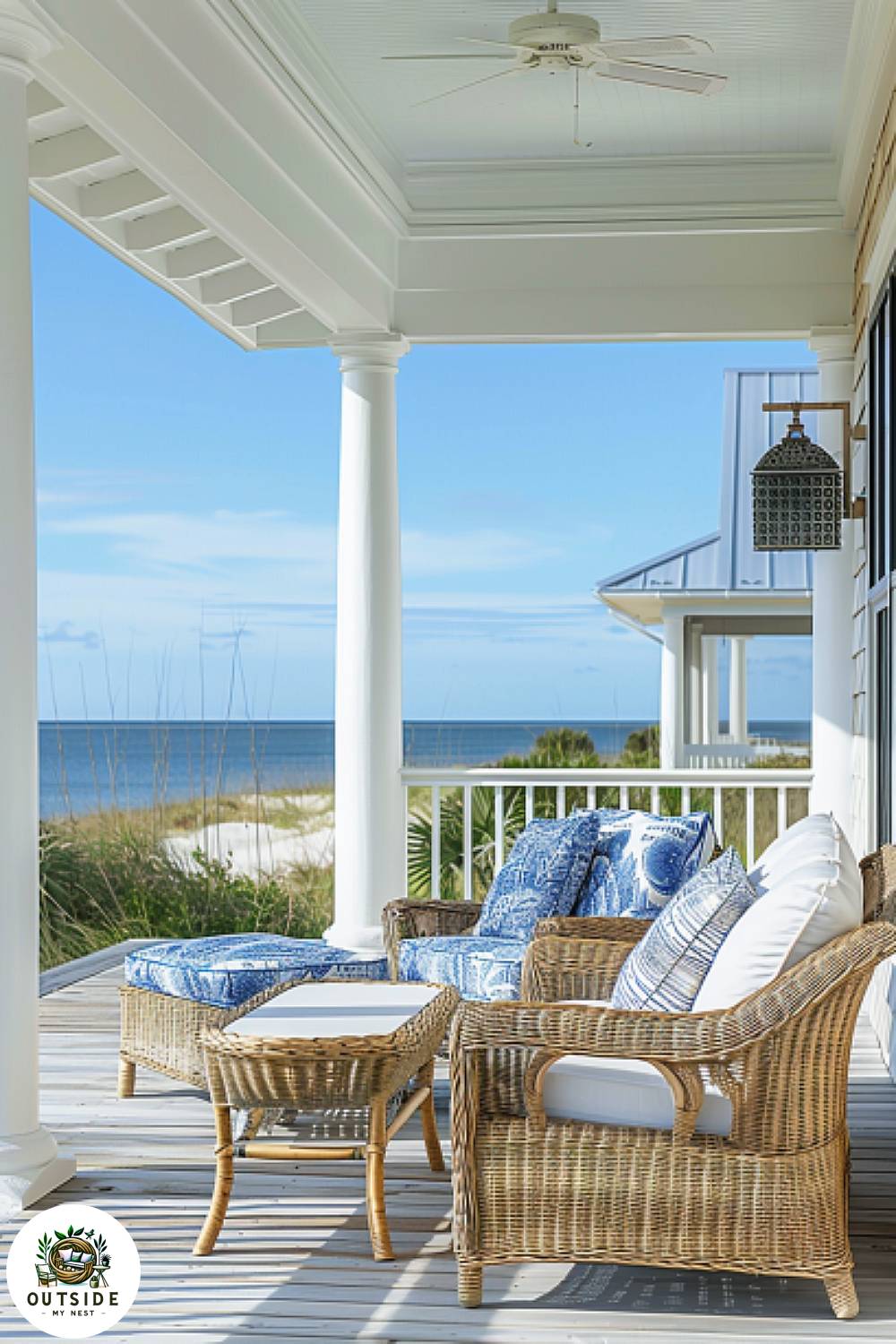Seaside retreat porch