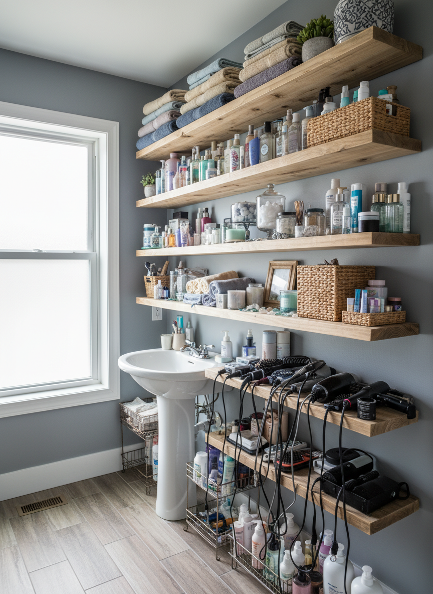 Excessive Open Shelving