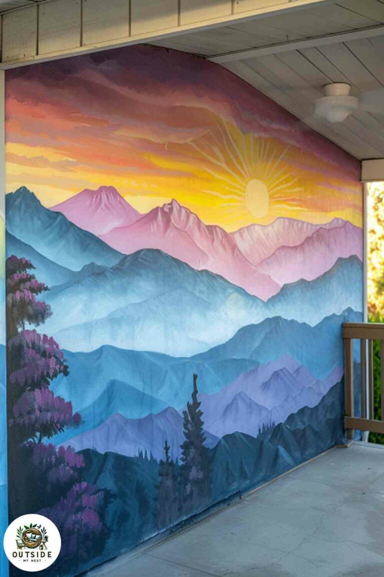 25 Amazing Patio Wall Painting Ideas and Inspiration - Outside My Nest